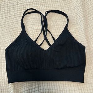 Aerie Blue Seamless Strappy Padded Bralette